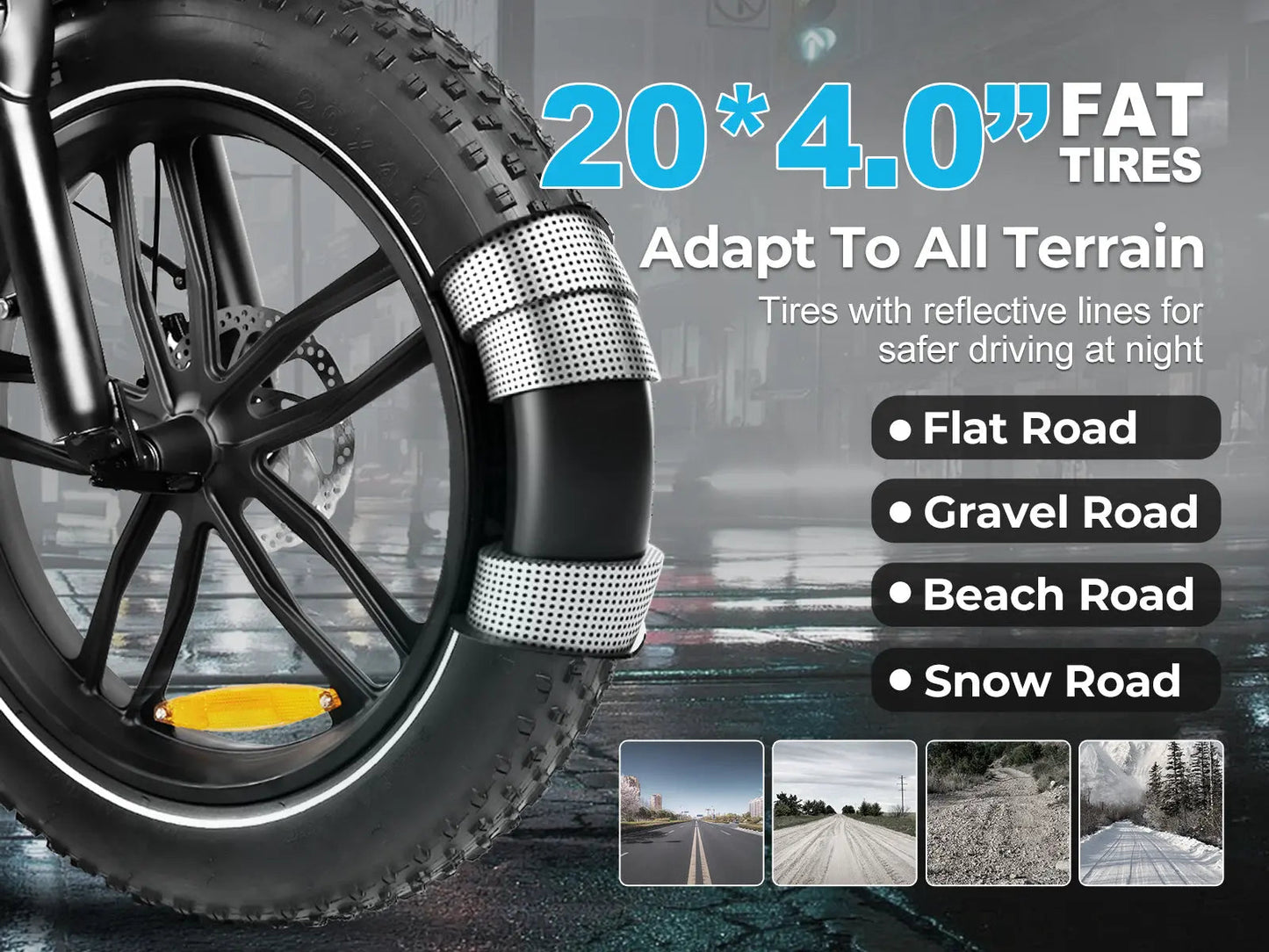 SAMEBIKE C05 Pro | Vélo électrique pliant 20” Fat Bike | Autonomie 80 km - Nova Bikes