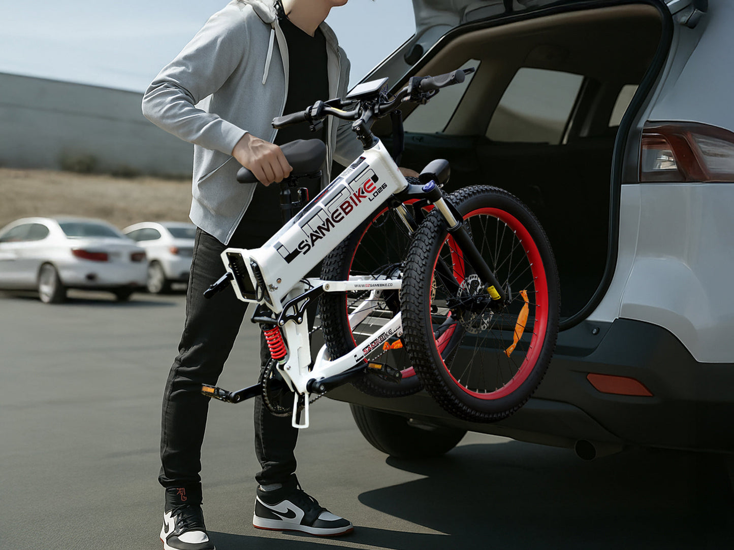 SAMEBIKE LO26 Plus | Vélo électrique pliant 26” Fat Bike | Autonomie 110 km - Nova Bikes