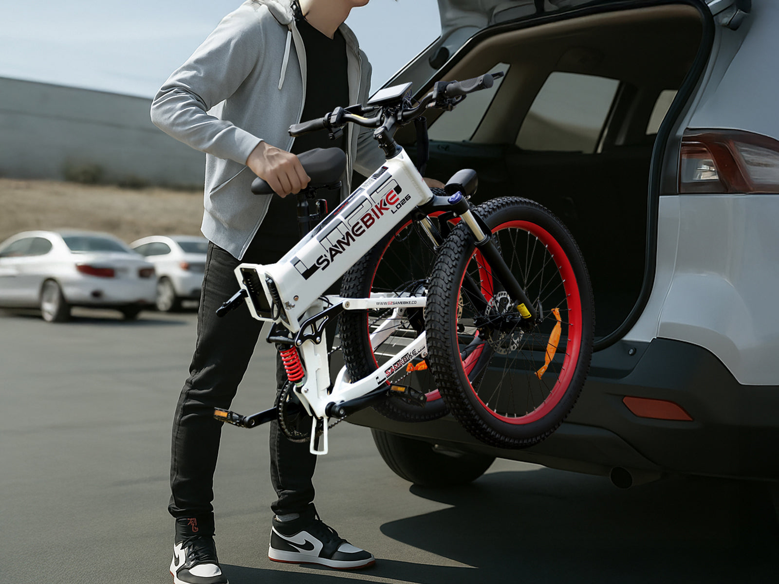 SAMEBIKE LO26 Plus | Vélo électrique pliant 26” Fat Bike | Autonomie 110 km - Nova Bikes