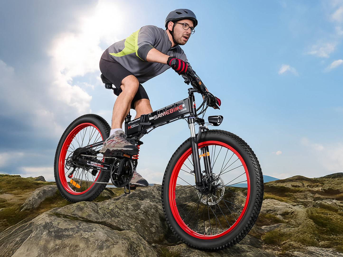 SAMEBIKE LO26 Plus | Vélo électrique pliant 26” Fat Bike | Autonomie 110 km - Nova Bikes