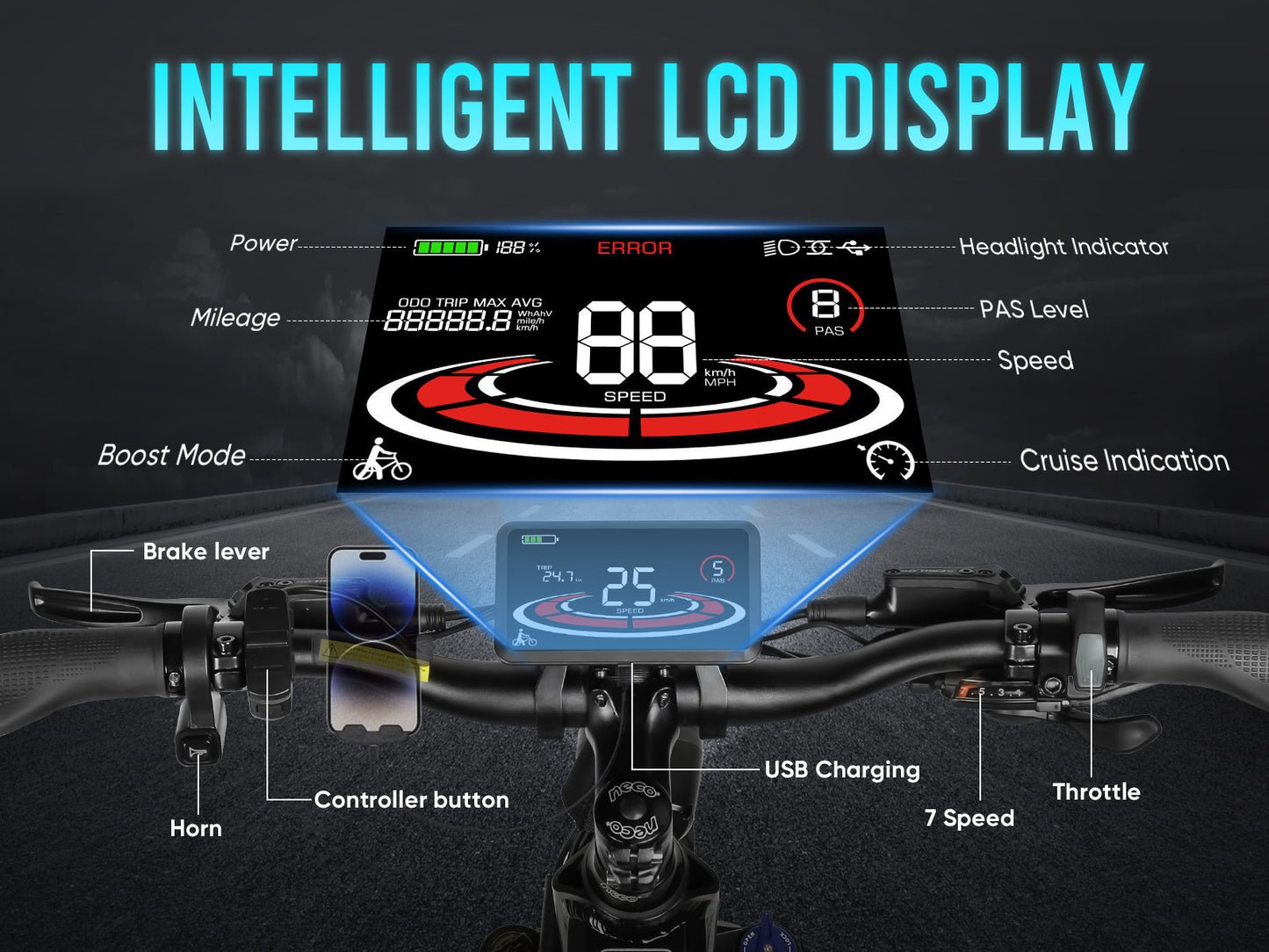 SAMEBIKE LO26 Plus | Vélo électrique pliant 26” Fat Bike | Autonomie 110 km - Nova Bikes