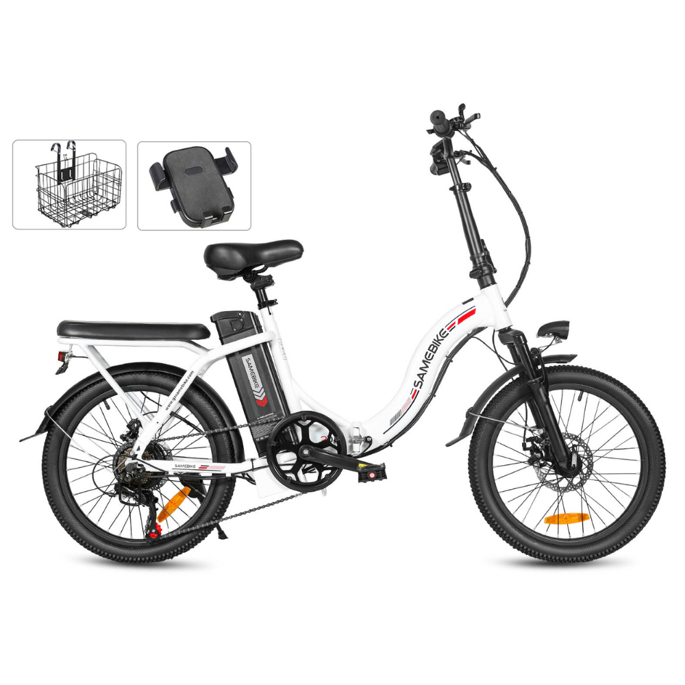 SAMEBIKE CY20 | Vélo électrique pliant 20” urbain | Autonomie 60 km - Nova Bikes