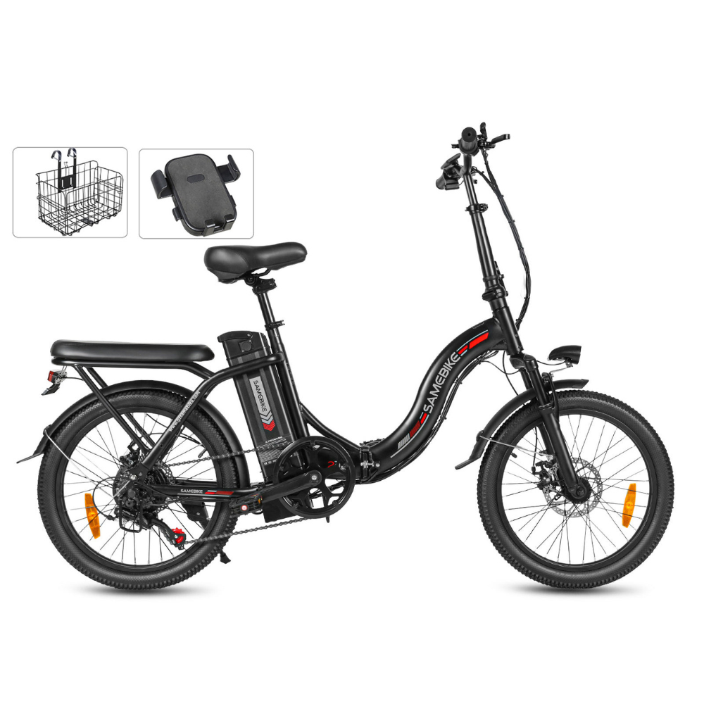 SAMEBIKE CY20 | Vélo électrique pliant 20” urbain | Autonomie 60 km - Nova Bikes