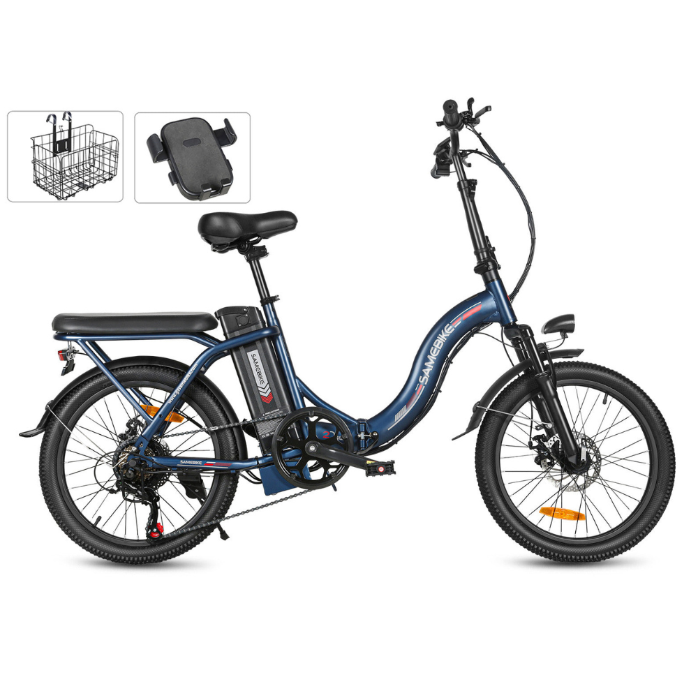 SAMEBIKE CY20 | Vélo électrique pliant 20” urbain | Autonomie 60 km - Nova Bikes