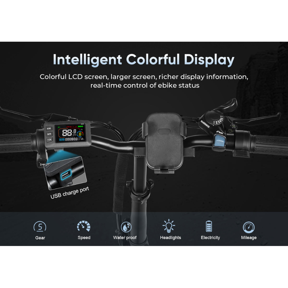 SAMEBIKE CY20 | Vélo électrique pliant 20” urbain | Autonomie 60 km - Nova Bikes