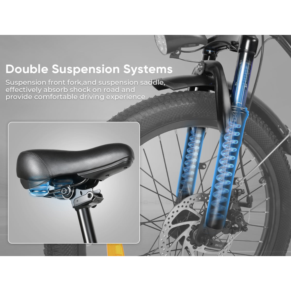 SAMEBIKE CY20 | Vélo électrique pliant 20” urbain | Autonomie 60 km - Nova Bikes