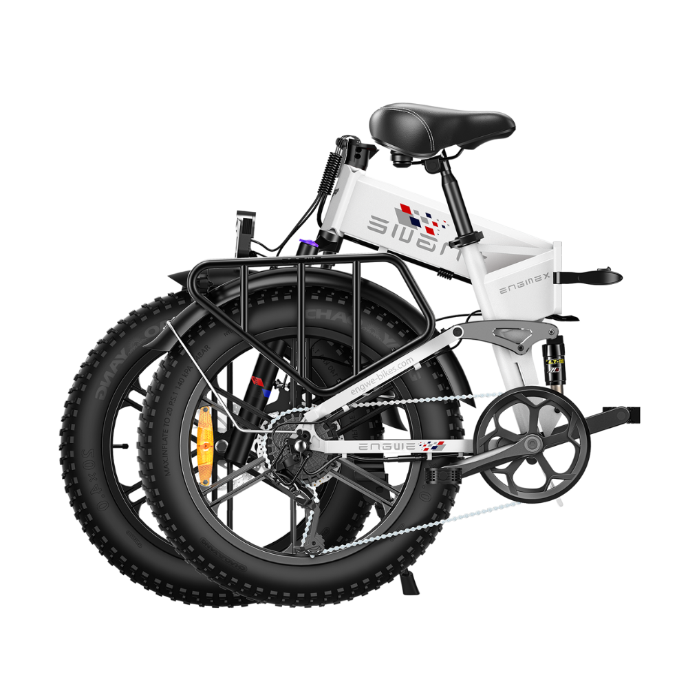 ENGWE Engine X | Vélo électrique pliant 20" Fat Bike | Suspension avant/arrière | Autonomie 120 km - Nova Bikes