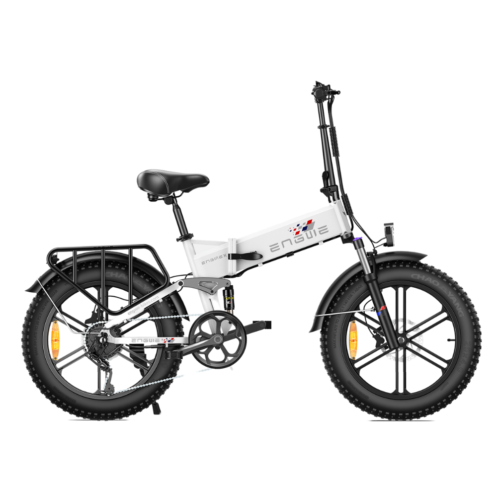 ENGWE Engine X | Vélo électrique pliant 20" Fat Bike | Suspension avant/arrière | Autonomie 120 km - Nova Bikes
