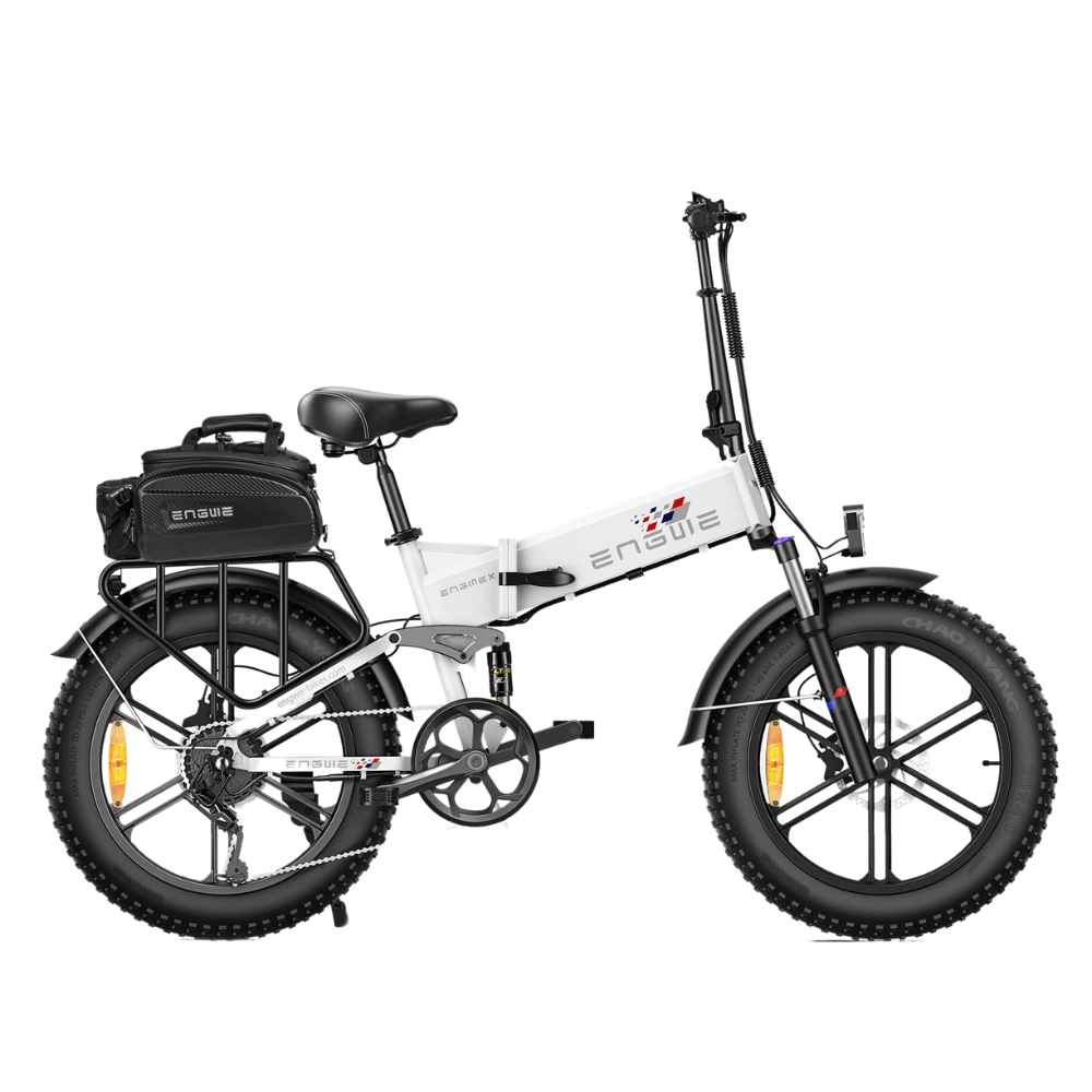ENGWE Engine X | Vélo électrique pliant 20" Fat Bike | Suspension avant/arrière | Autonomie 120 km - Nova Bikes
