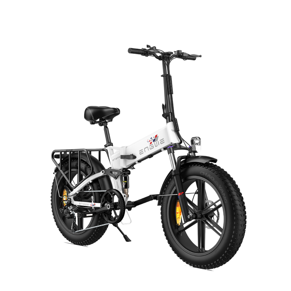 ENGWE Engine X | Vélo électrique pliant 20" Fat Bike | Suspension avant/arrière | Autonomie 120 km - Nova Bikes