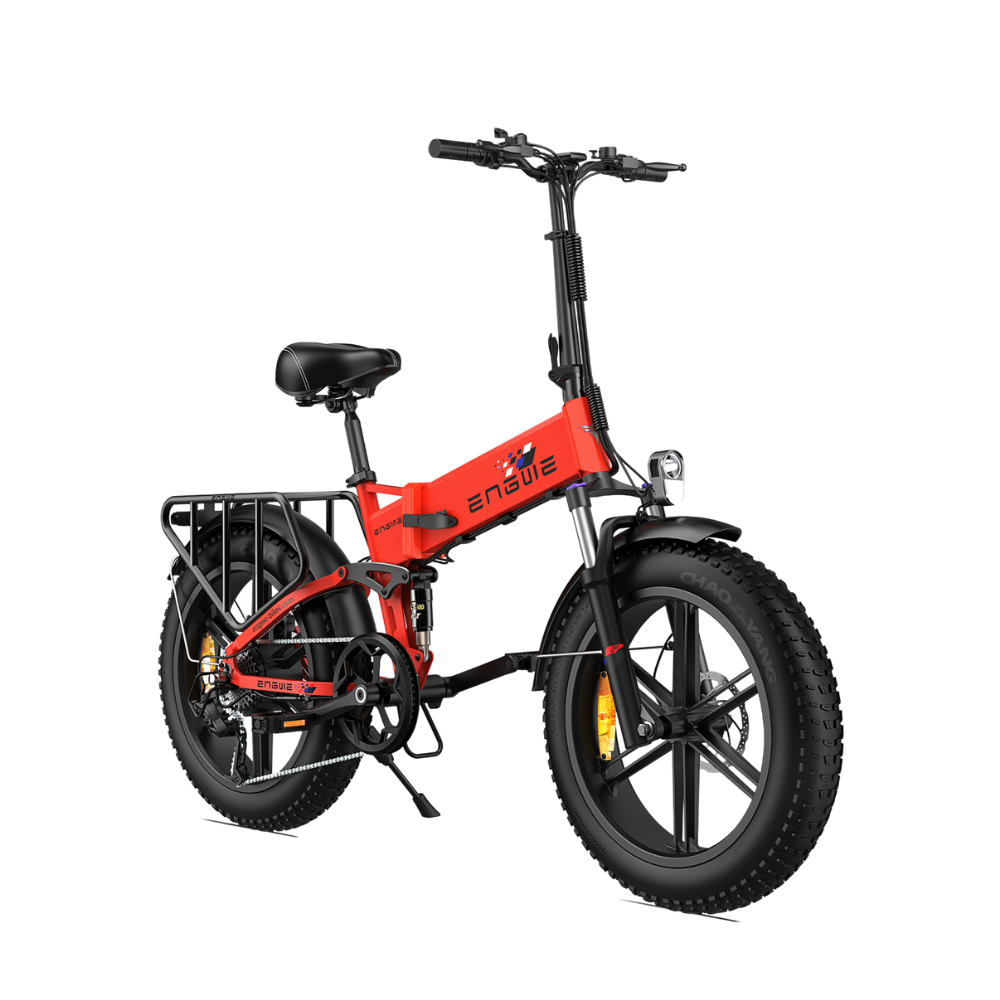 ENGWE Engine X | Vélo électrique pliant 20" Fat Bike | Suspension avant/arrière | Autonomie 120 km - Nova Bikes