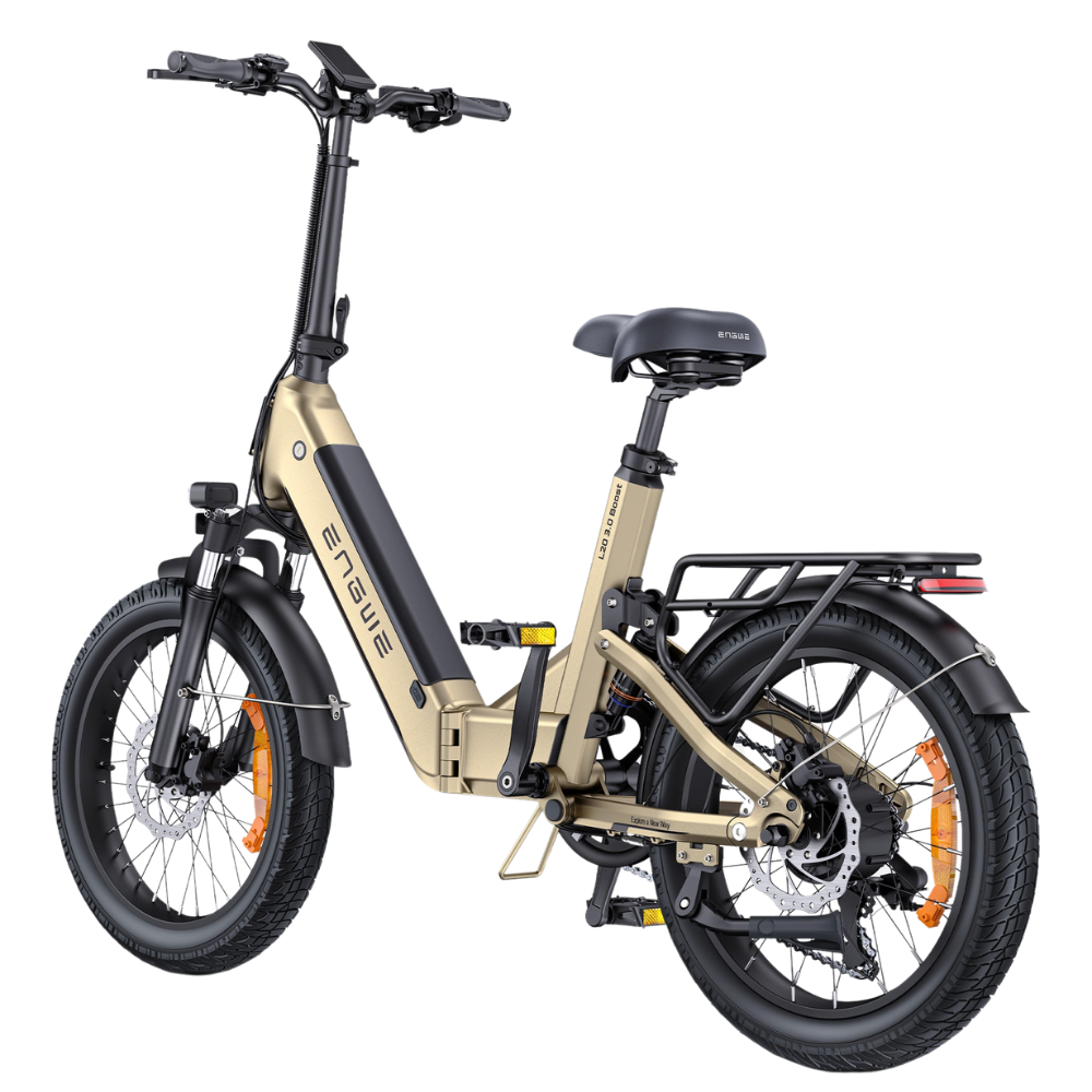 ENGWE L20 3.0 Boost | Vélo électrique pliant 20" à suspension complète | Batterie 48V 13,5Ah | Capteur de couple | Autonomie 126 km - Nova Bikes