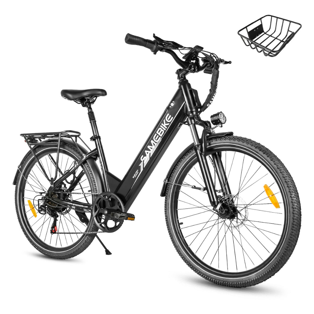 SAMEBIKE RS-A01 Pro-T | Vélo électrique urbain 27.5” | Autonomie 80 km - Nova Bikes