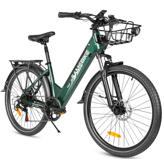 SAMEBIKE RS-A01 Pro-T | Vélo électrique urbain 27.5” | Autonomie 80 km - Nova Bikes