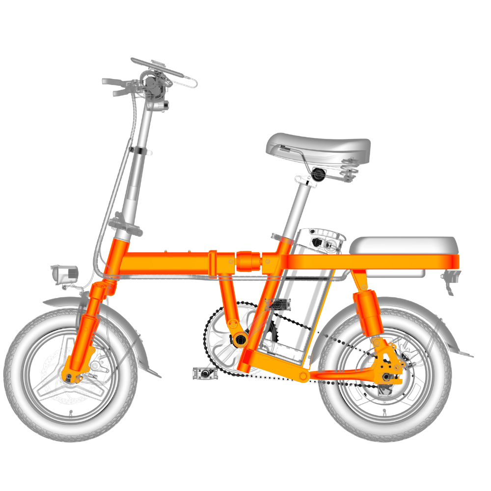 ENGWE T14 | Mini vélo électrique urbain pliant 14" | Quadruple suspension | Autonomie 80 km - Nova Bikes