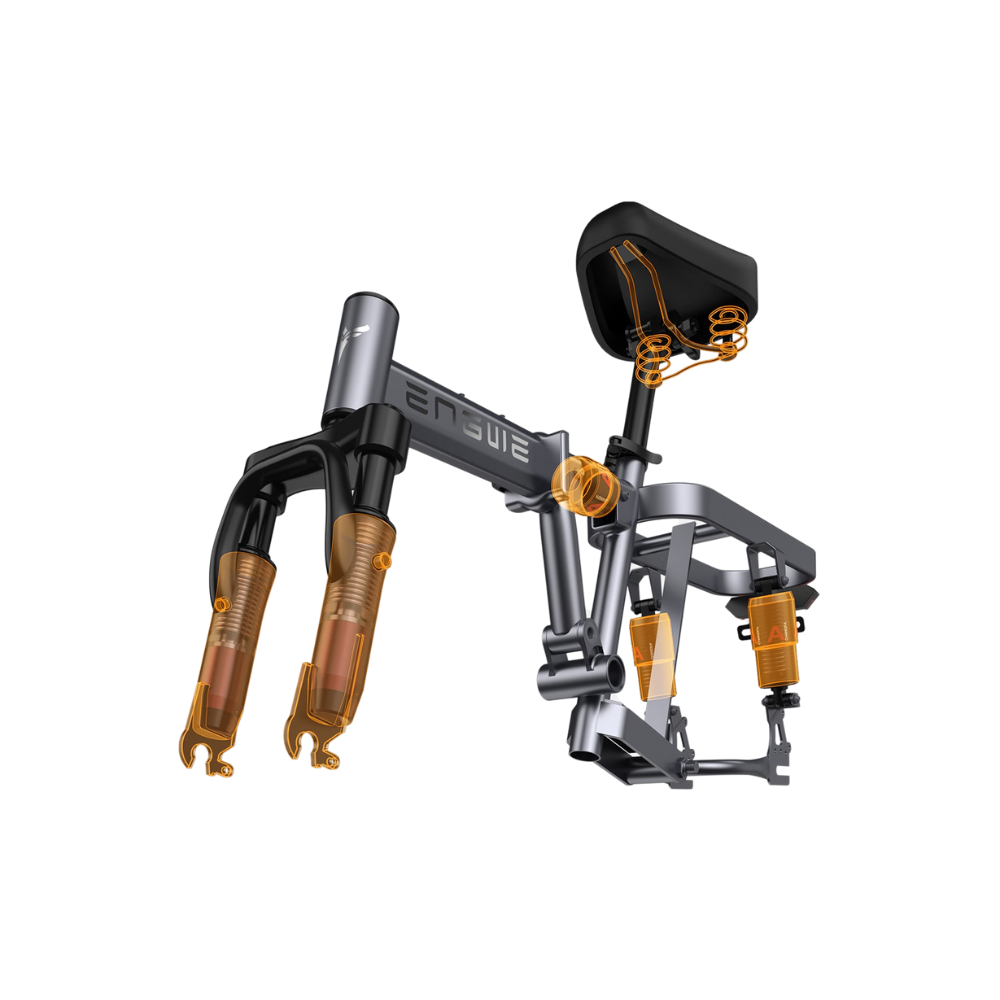 ENGWE T14 | Mini vélo électrique urbain pliant 14" | Quadruple suspension | Autonomie 80 km - Nova Bikes