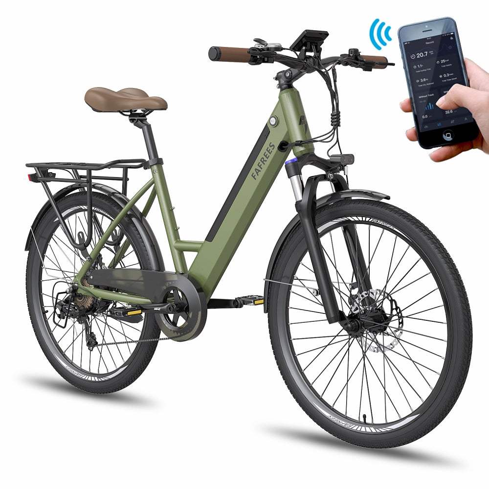 FAFREES F26 Pro | Vélo électrique de Ville 26" | 250W | V-max 25 km/h | Autonomie 110 km | Batterie 14,5Ah | Support APP - Nova Bikes