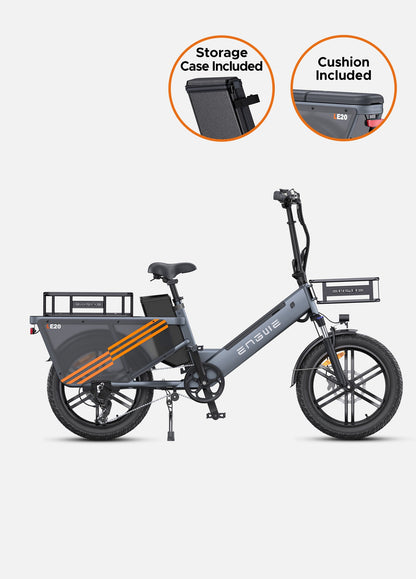 ENGWE LE20 version internationale | Vélo électrique cargo 20” | Autonomie 340 km - Nova Bikes
