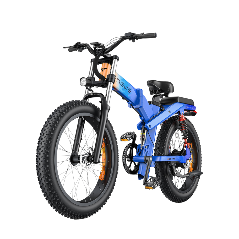 ENGWE X24 | Vélo électrique tout-terrain pliant 24" Fat Bike | Double batterie | Suspension triple | Autonomie 150 km - Nova Bikes
