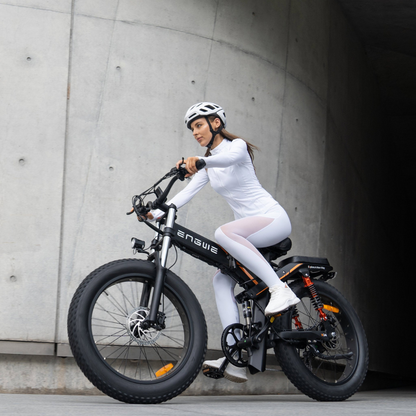 ENGWE X24 | Vélo électrique tout-terrain pliant 24" Fat Bike | Double batterie | Suspension triple | Autonomie 150 km - Nova Bikes
