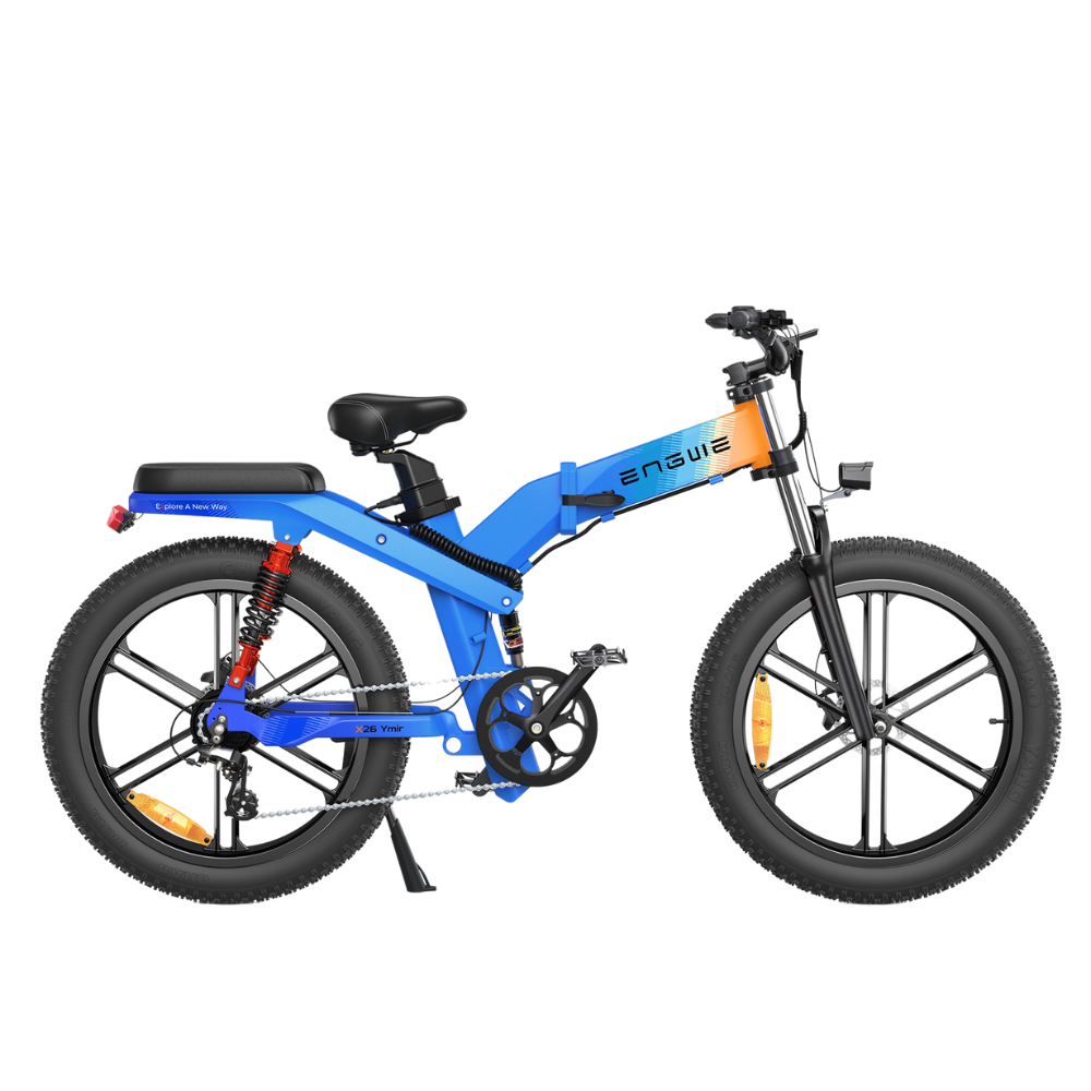 ENGWE X26 | Vélo électrique tout-terrain pliant 26" Fat Bike | Double batterie | Suspension triple | Autonomie 150 km (Copy) - Nova Bikes