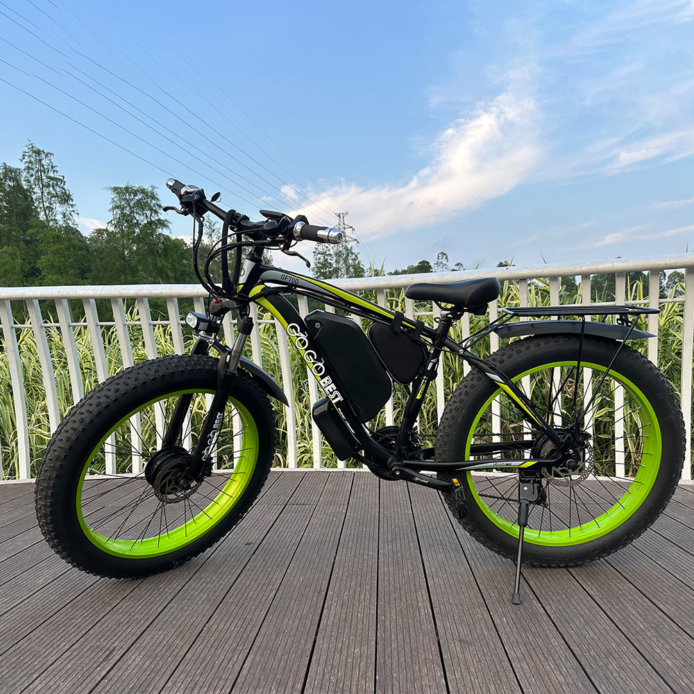 GOGOBEST GF700 | VTT électrique 26" Fat Bike | 1000W Double moteur | V-max 25 km/h | Autonomie 70 km - Nova Bikes