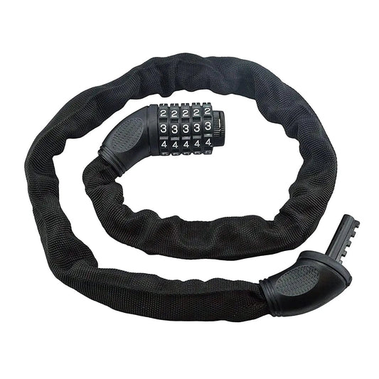Cadenas à chaîne combinée pour vélo FAFREES | Code 5 chiffres réinitialisable | Sécurité renforcée | Multi-usages - Nova Bikes