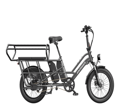 FAFREES FF20 CUV velo cargo electrique gris gunmetal vue de profil