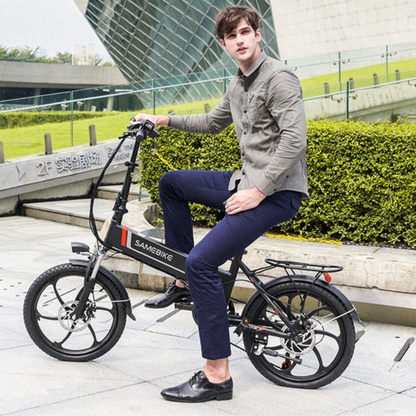SAMEBIKE 20LVXD30 | Vélo électrique pliant 20” urbain | Autonomie 60 km
