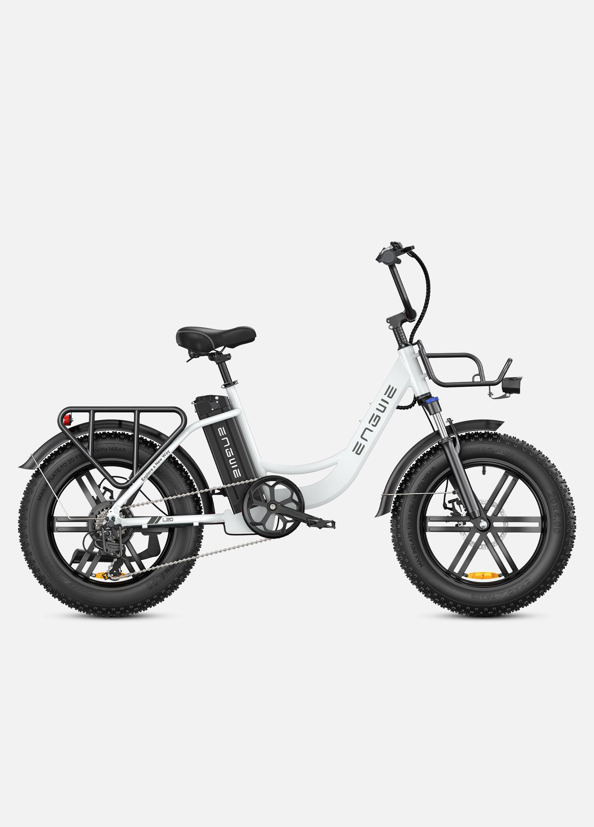 ENGWE L20 | Vélo électrique pliable à double suspension | 20” | 250W | V-max 25 km/h | Autonomie 140 km - Nova Bikes