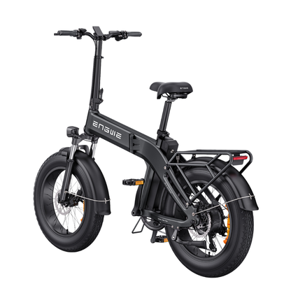 ENGWE EP‑2 3.0 Boost | Vélo électrique pliant Fat bike 20" | Freins à disques hydrauliques | Autonomie 120 km