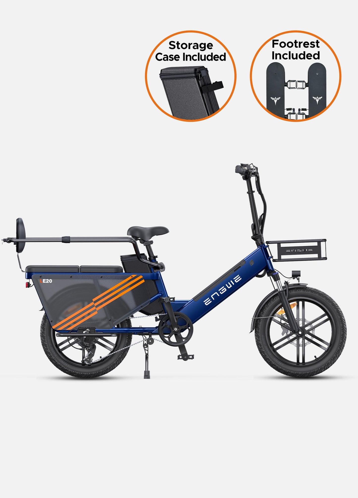 ENGWE LE20 version internationale | Vélo électrique cargo 20” | Autonomie 340 km - Nova Bikes