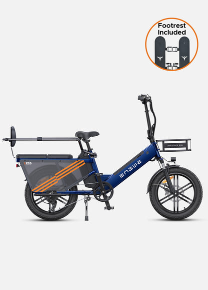 ENGWE LE20 version internationale | Vélo électrique cargo 20” | Autonomie 340 km - Nova Bikes