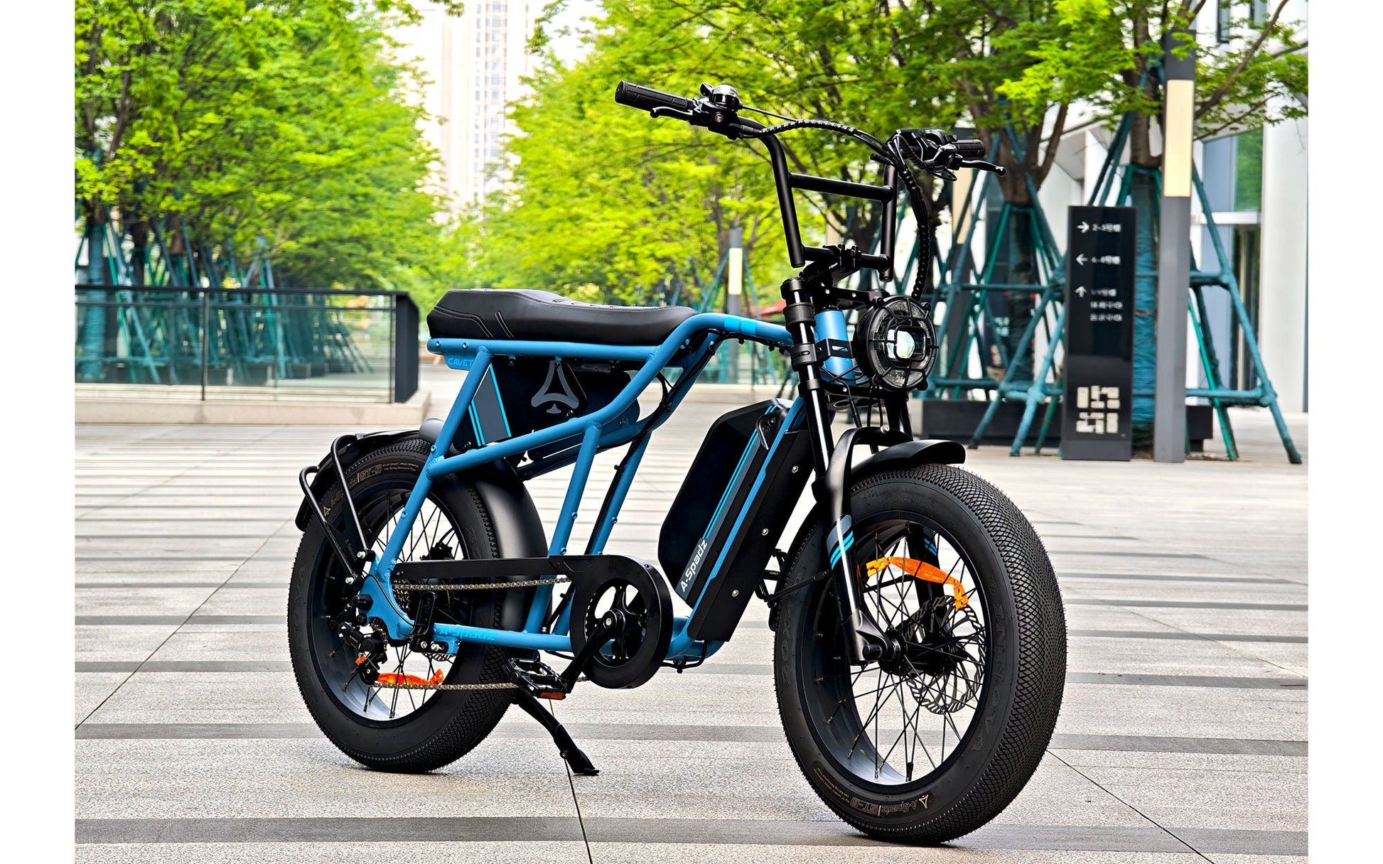 A-SPADZ Cavet Air | Vélo électrique Fatbike 20" | Freins à disques hydrauliques | Autonomie 100 km - Nova Bikes