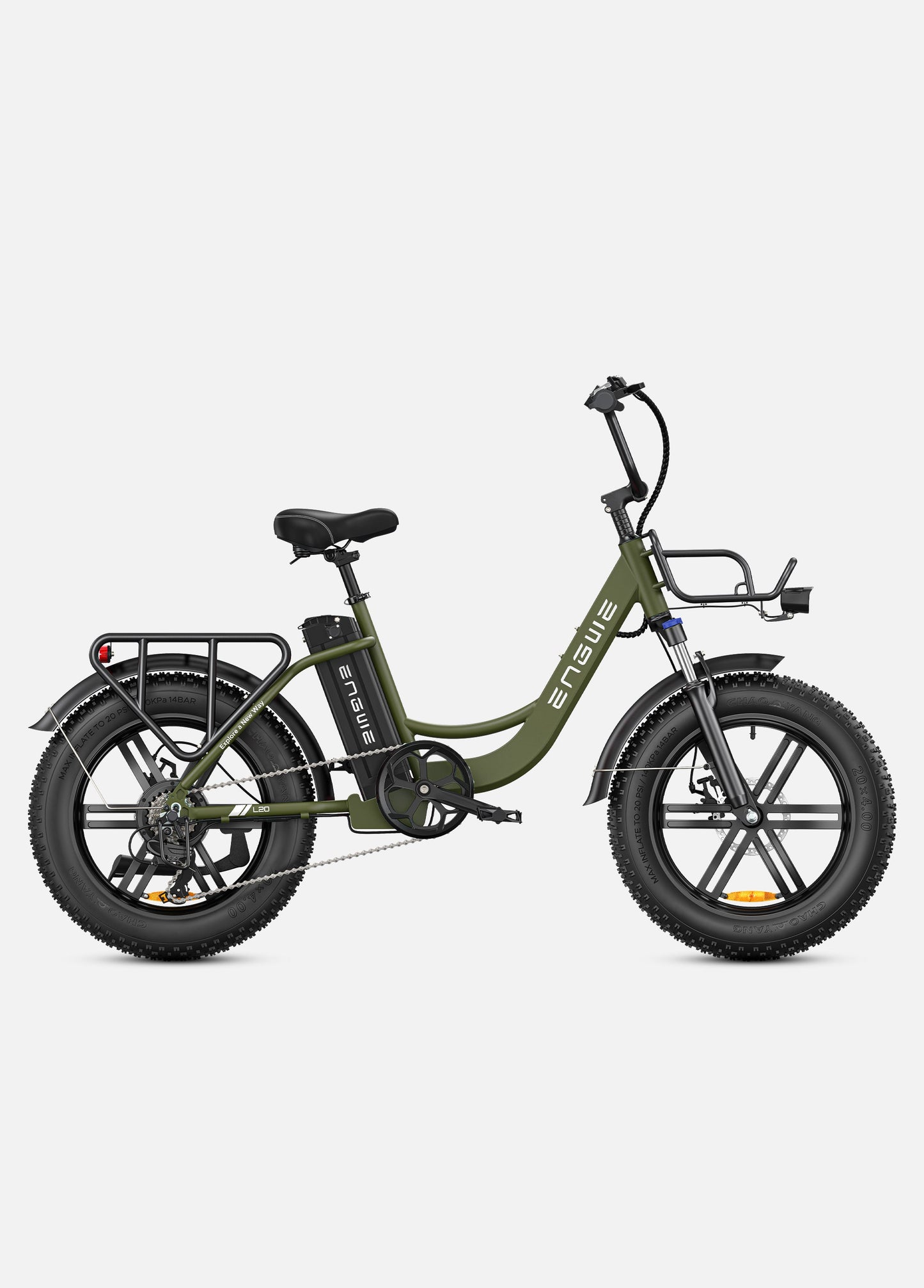ENGWE L20 | Vélo électrique pliable à double suspension | 20” | 250W | V-max 25 km/h | Autonomie 140 km - Nova Bikes