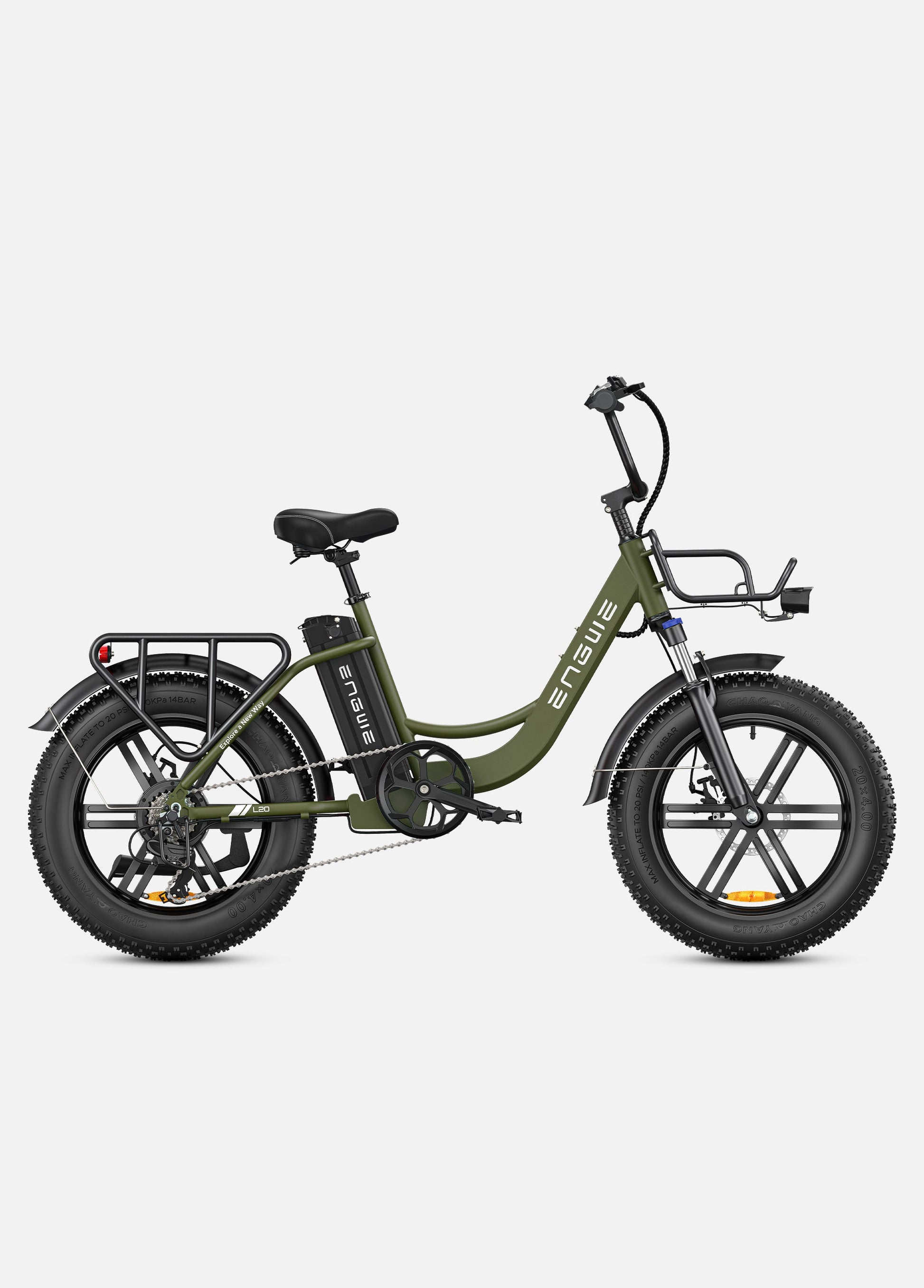 ENGWE L20 | Vélo électrique pliable à double suspension | 20” | 250W | V-max 25 km/h | Autonomie 140 km - Nova Bikes