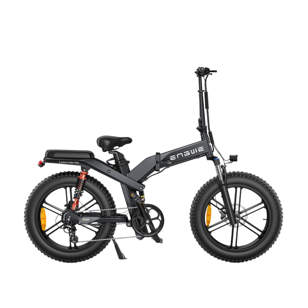 ENGWE X20 | Vélo électrique tout-terrain pliant 20" Fat Bike | Double batterie | Suspension triple | Autonomie 150 km - Nova Bikes