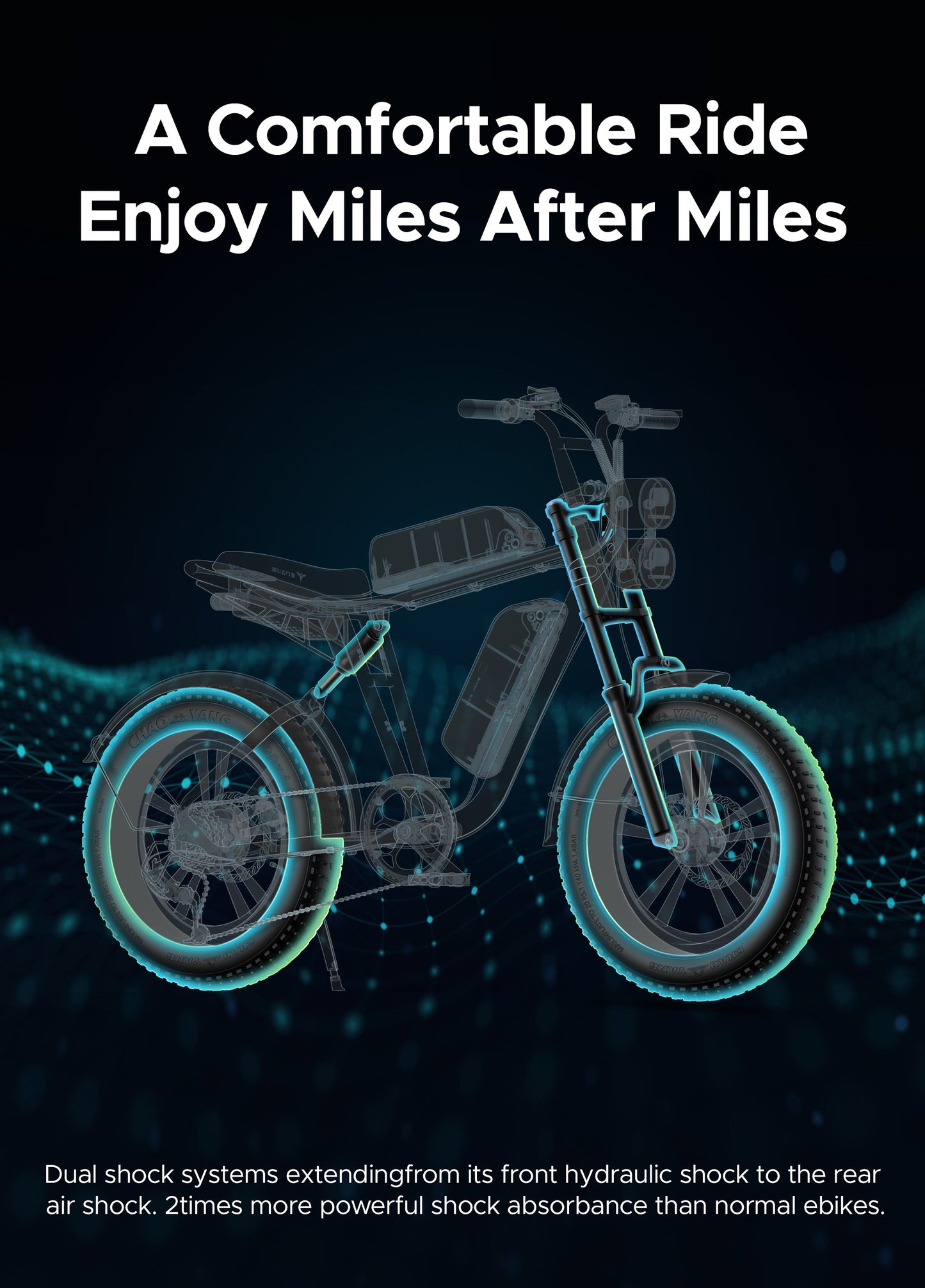 ENGWE M20 | Vélo électrique fatbike double suspension | 20” | 250W | V-max 25 km/h | Autonomie 150 km - Nova Bikes