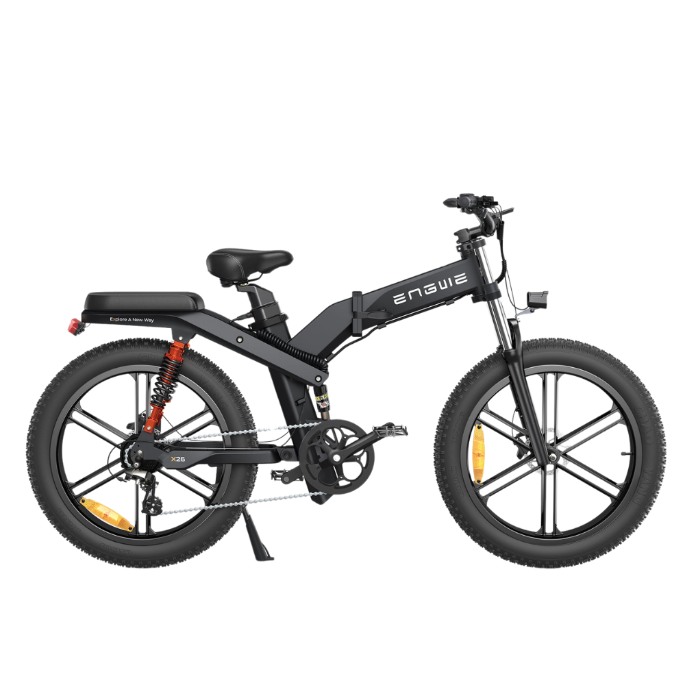 ENGWE X26 | Vélo électrique tout-terrain pliant 26" Fat Bike | Double batterie | Suspension triple | Autonomie 150 km (Copy) - Nova Bikes