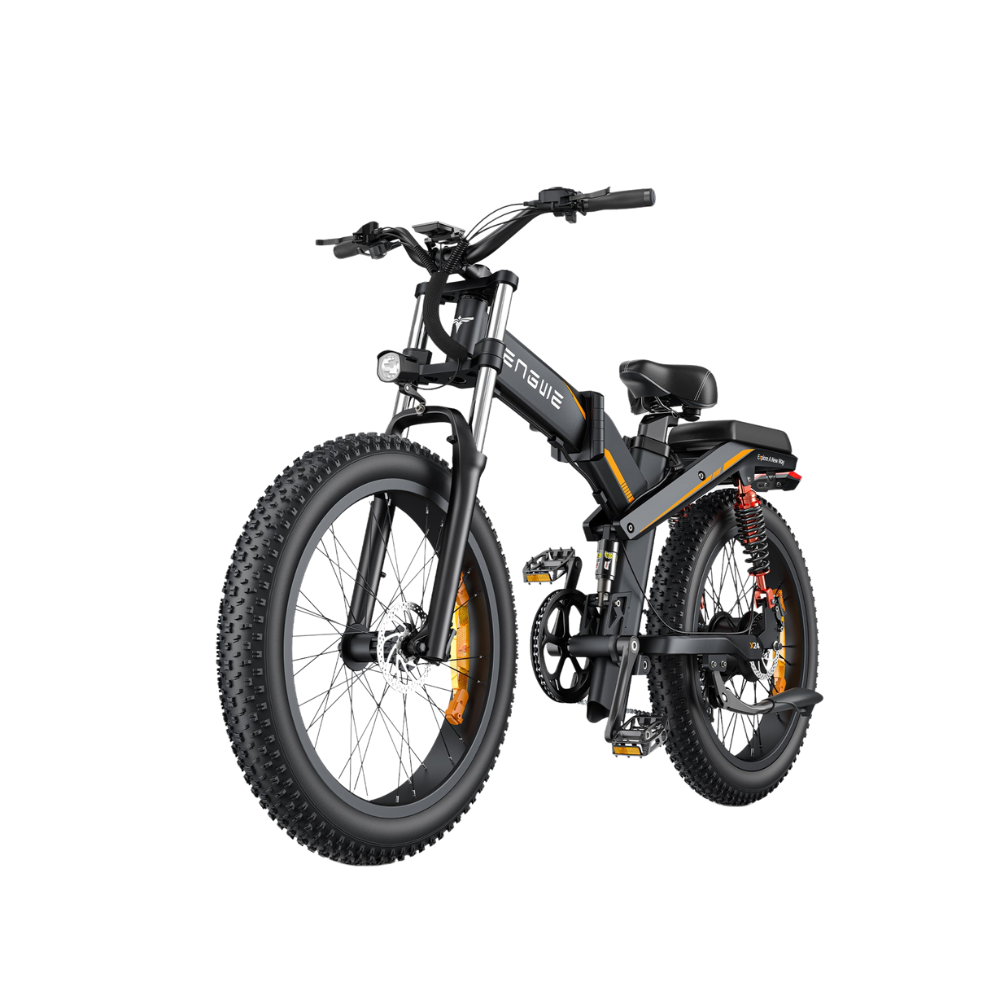 ENGWE X24 | Vélo électrique tout-terrain pliant 24" Fat Bike | Double batterie | Suspension triple | Autonomie 150 km - Nova Bikes