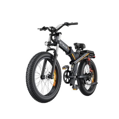 ENGWE X24 | Vélo électrique tout-terrain pliant 24" Fat Bike | Double batterie | Suspension triple | Autonomie 150 km - Nova Bikes