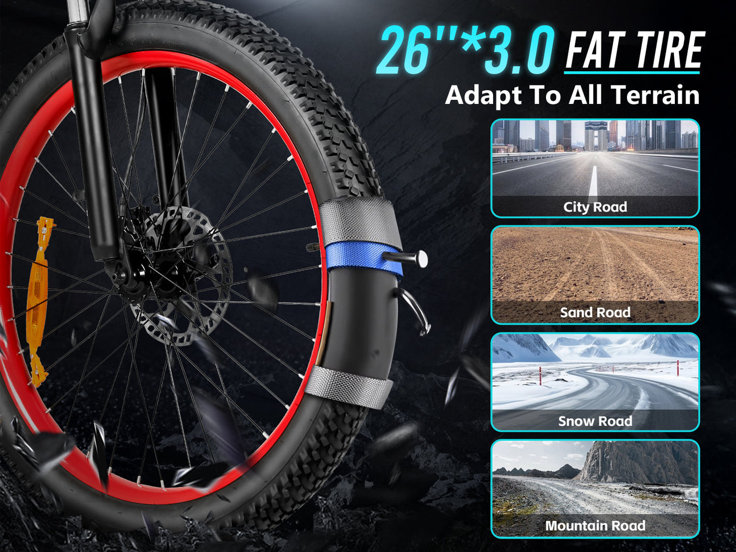SAMEBIKE LO26 Plus | Vélo électrique pliant 26” Fat Bike | Autonomie 110 km - Nova Bikes