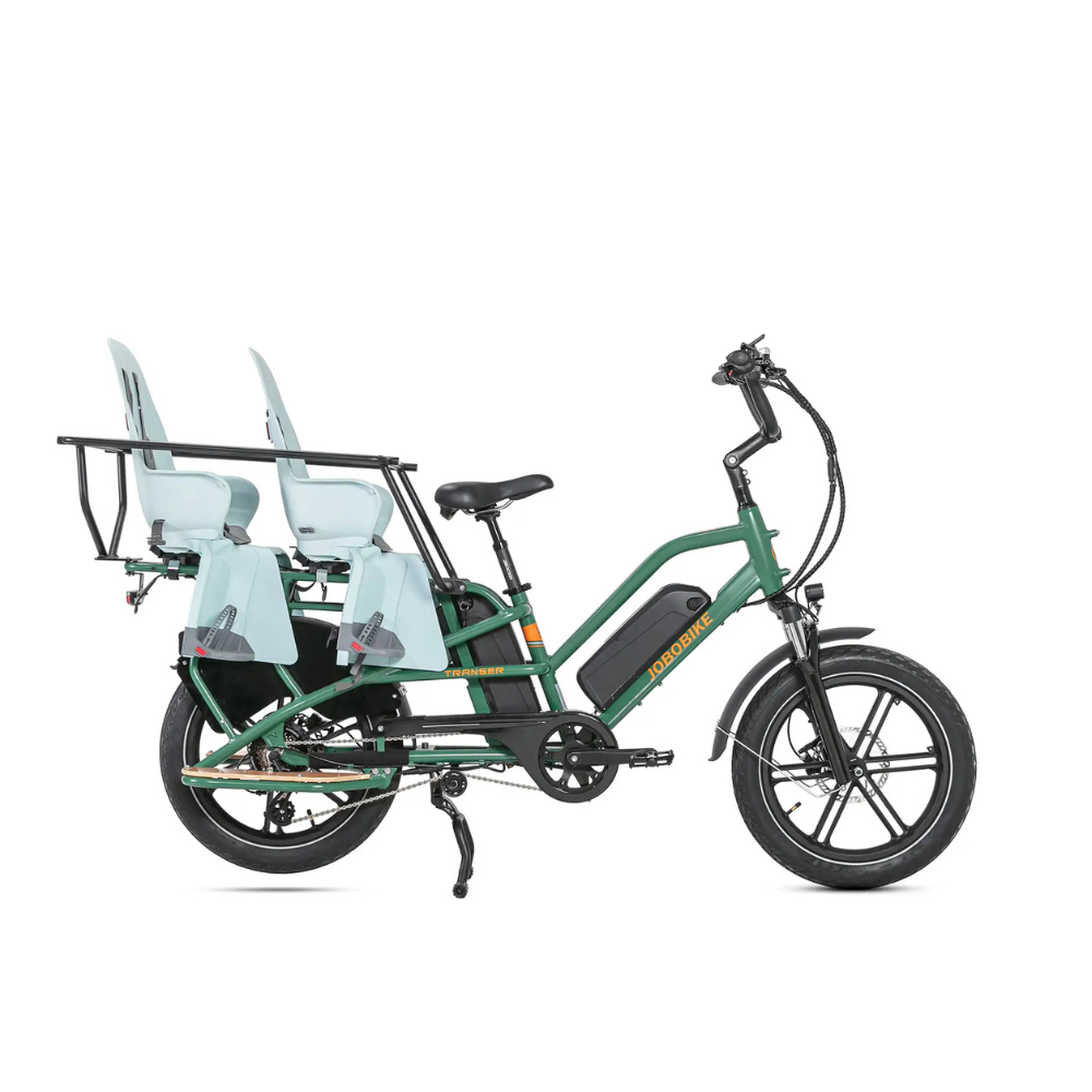 JOBOBIKE Transer | Vélo électrique Cargo/Famille | Capacité 200 kg | Autonomie 120km