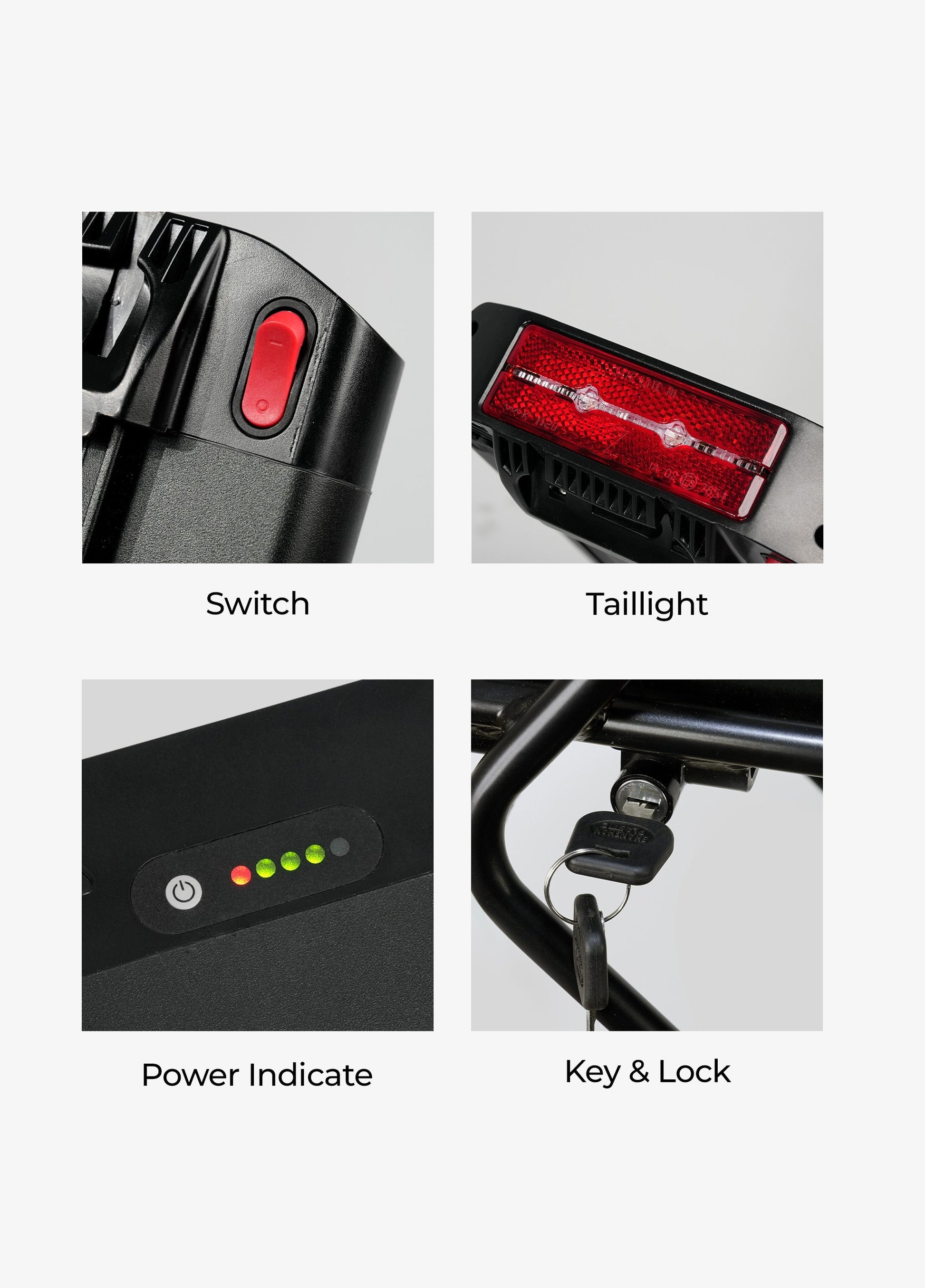 ENGWE Porte bagage arrière | + Batterie 48V13Ah pour EP-2 PRO - Nova Bikes