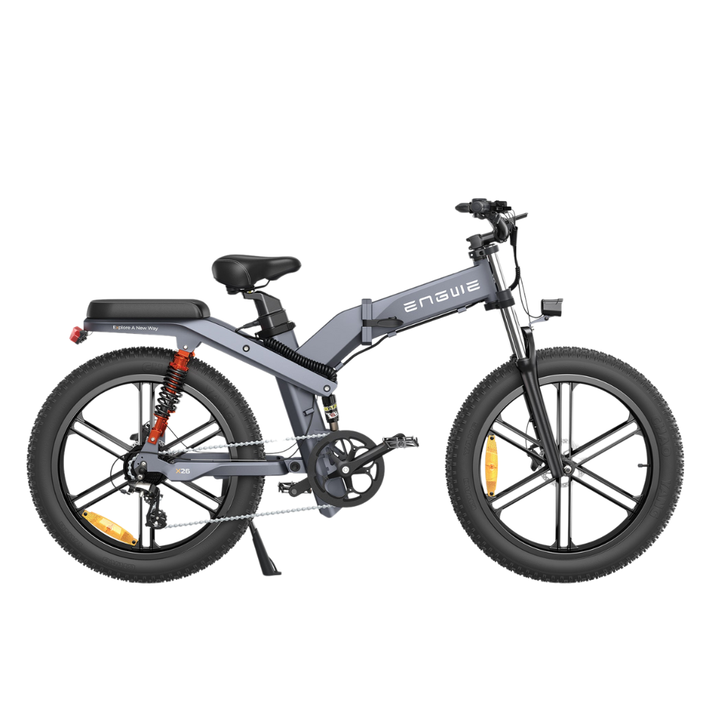 ENGWE X26 | Vélo électrique tout-terrain pliant 26" Fat Bike | Double batterie | Suspension triple | Autonomie 150 km (Copy) - Nova Bikes