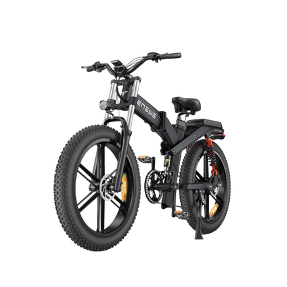 ENGWE X26 | Vélo électrique tout-terrain pliant 26" Fat Bike | Double batterie | Suspension triple | Autonomie 150 km (Copy) - Nova Bikes