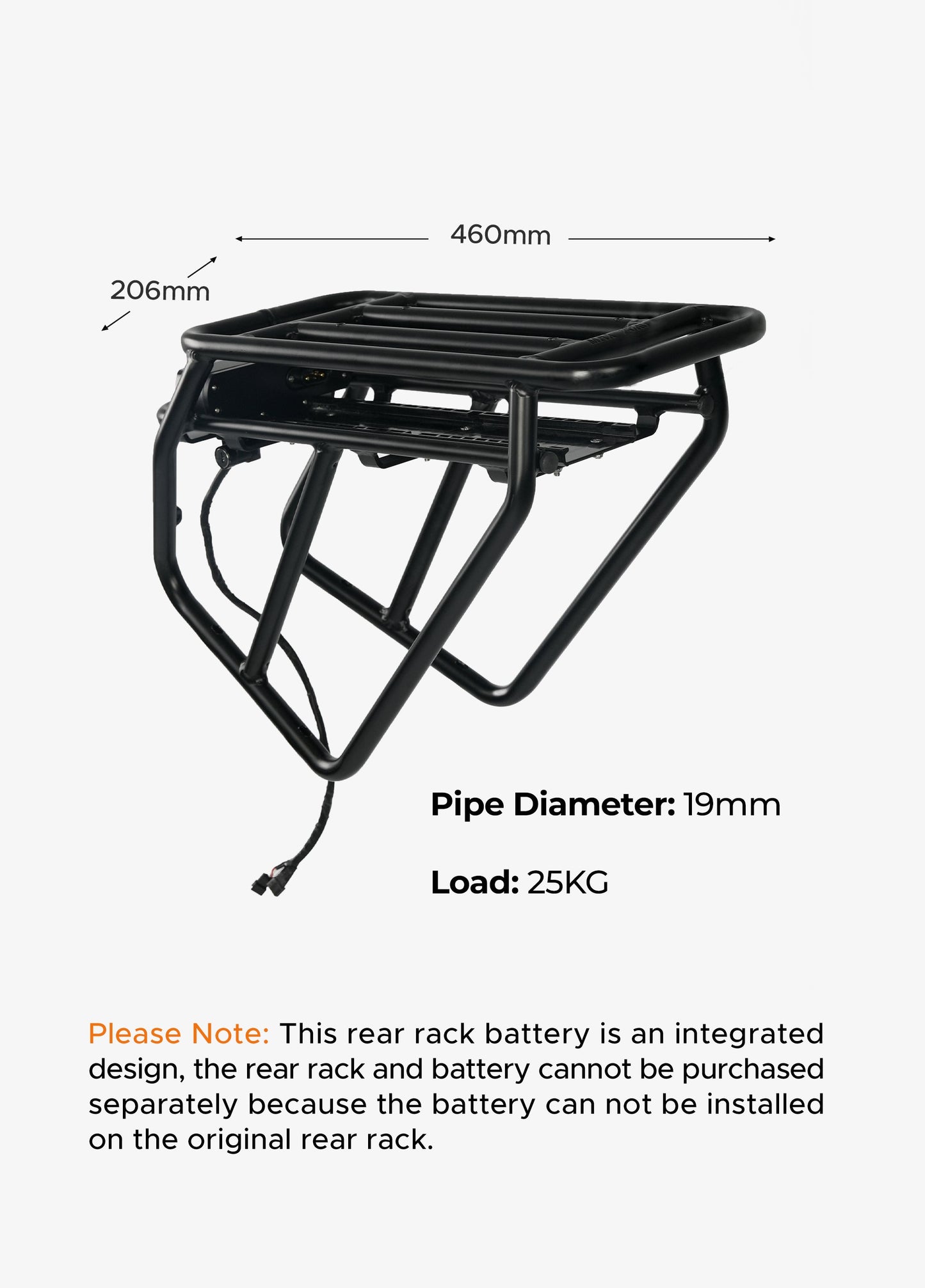 ENGWE Porte-bagages arrière | + Batterie arrière 48 V 13 Ah pour Engine Pro / Engine X - Nova Bikes