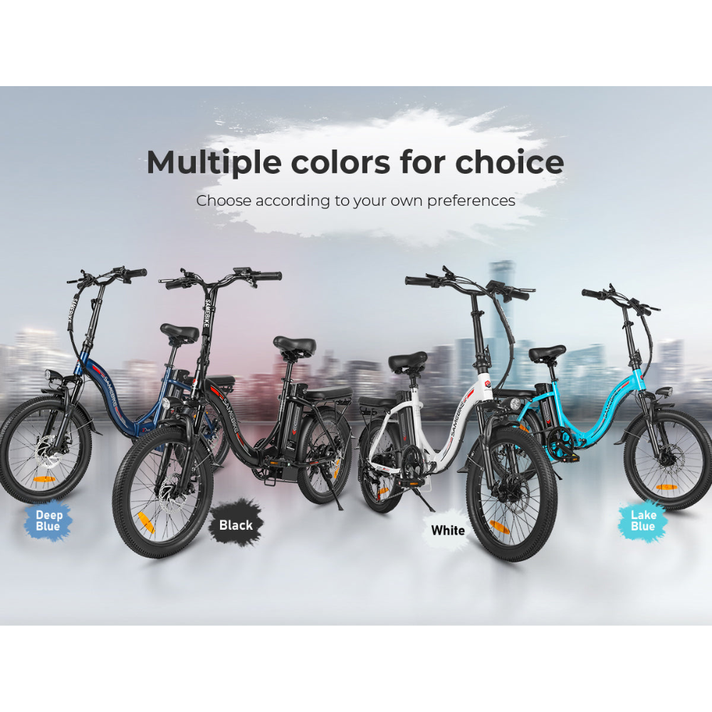 SAMEBIKE CY20 | Vélo électrique pliant 20” urbain | Autonomie 60 km - Nova Bikes