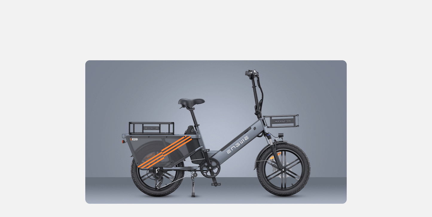 ENGWE LE20 version internationale | Vélo électrique cargo 20” | Autonomie 340 km - Nova Bikes