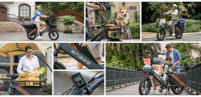 ENGWE LE20 version internationale | Vélo électrique cargo 20” | Autonomie 340 km - Nova Bikes